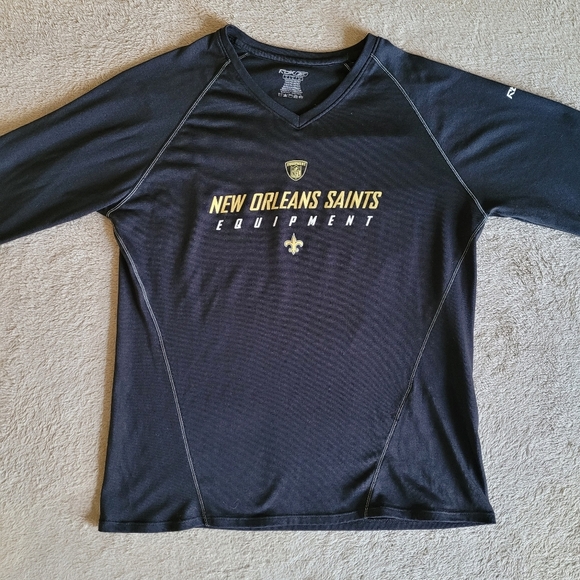 Reebok NFL New Orleans Saints long sleeve shirt size large - Picture 4 of 12